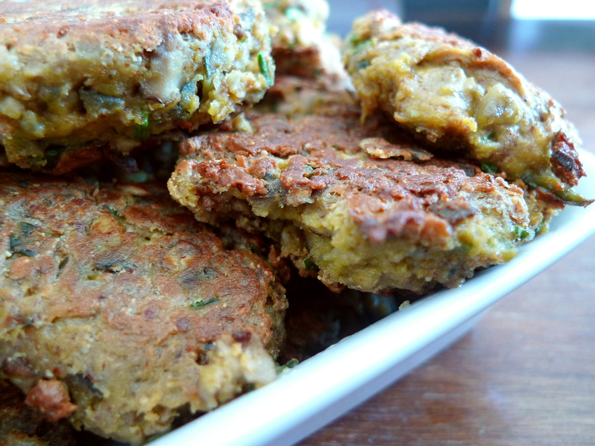 Beignets aubergines et champignons