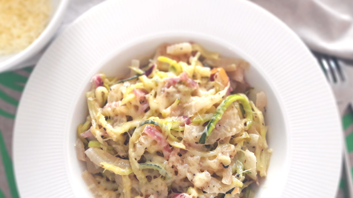 Carbonara de légumes courgettes fenouil