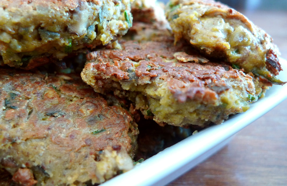 Beignets aubergines et champignons
