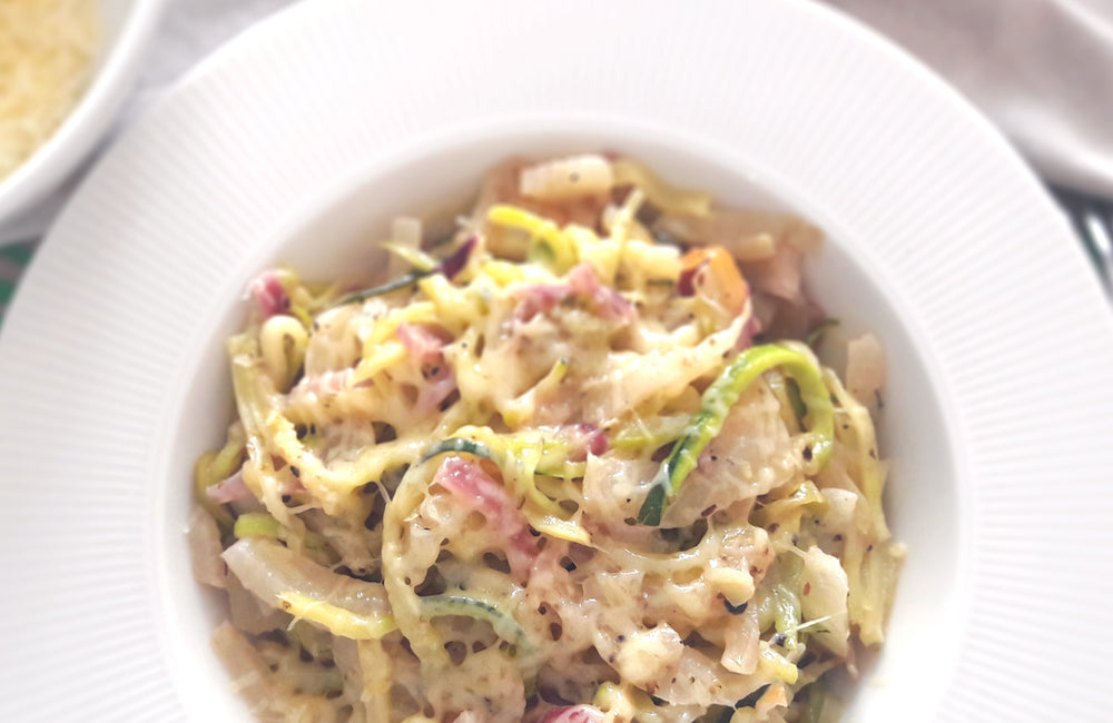 Carbonara de légumes courgettes fenouil