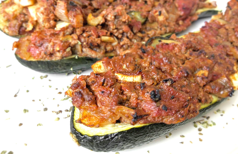 Courgettes farcies à la viande