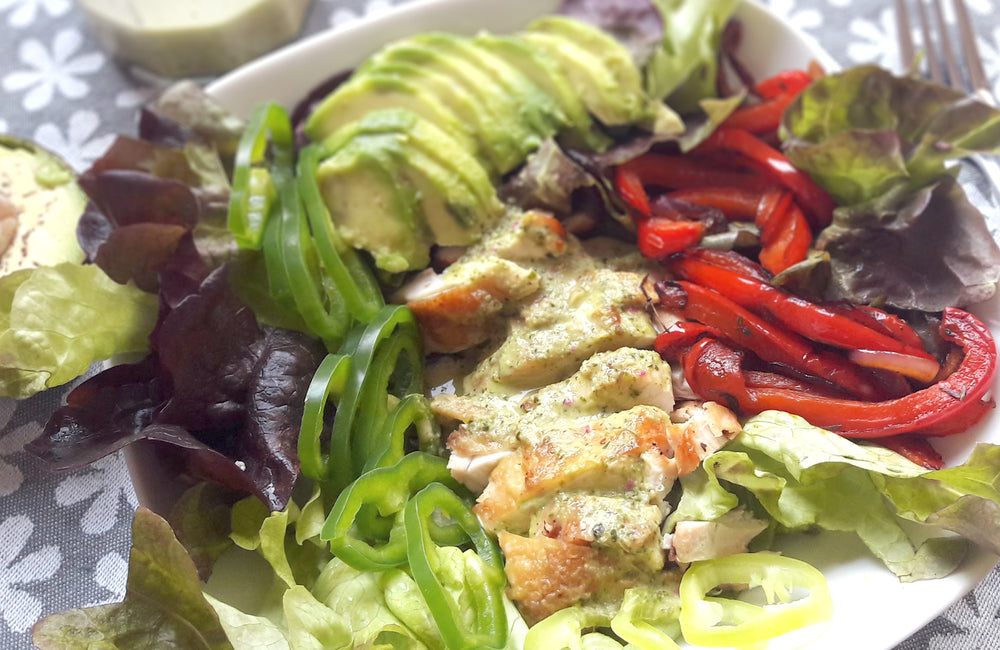 Fajitas low carb sauce coriandre citron