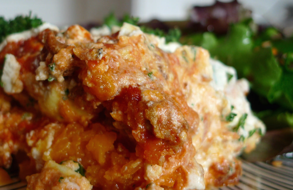 Lasagnes courge butternut