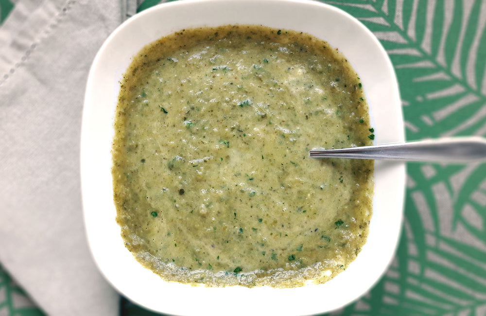 Mouliné cresson tiges de chou-fleur