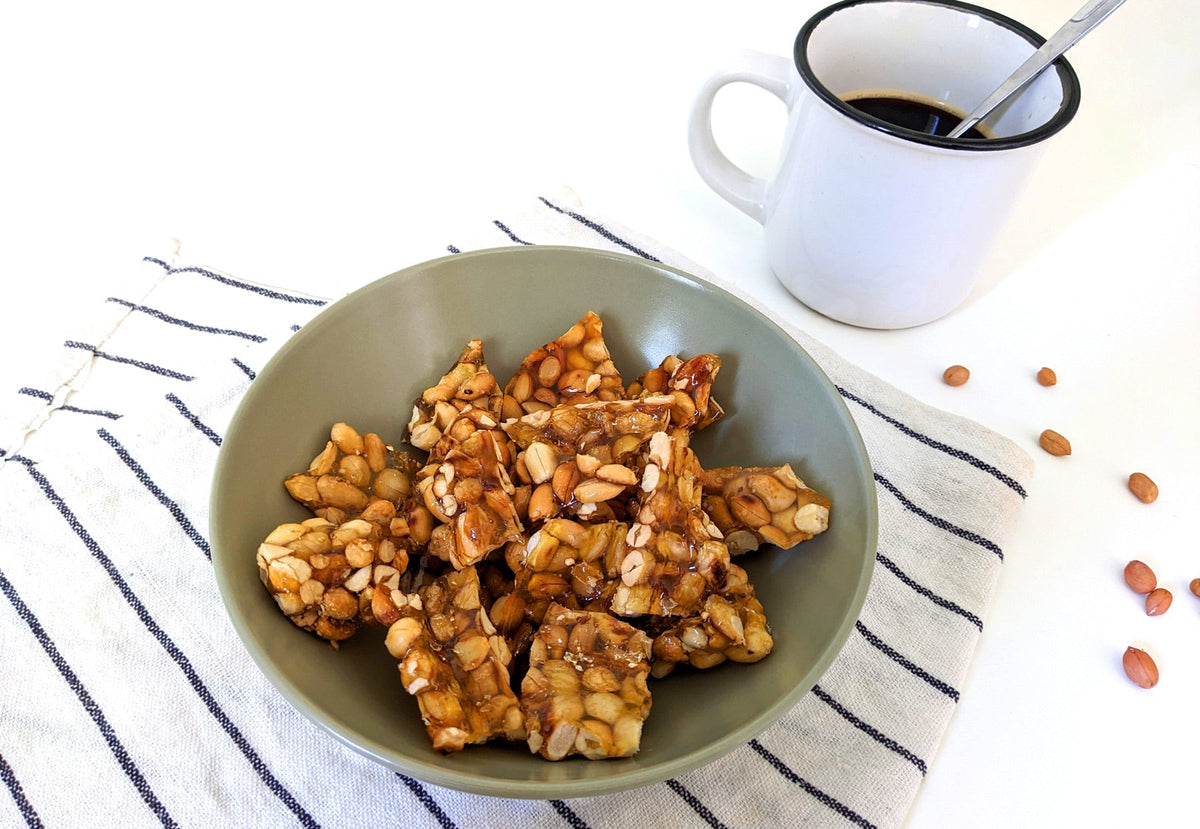 Nougat caramel aux cacahuètes