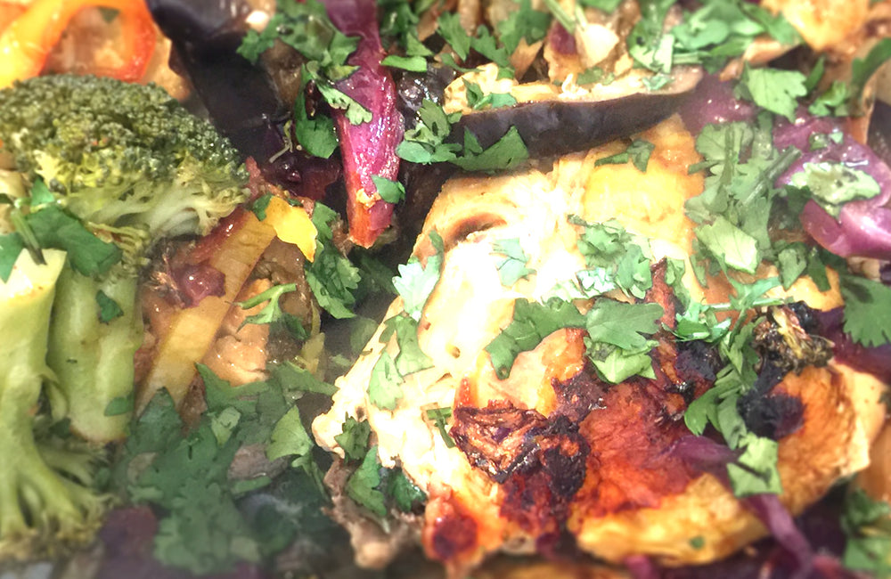 Poulet aux légumes et gingembre, citronnelle