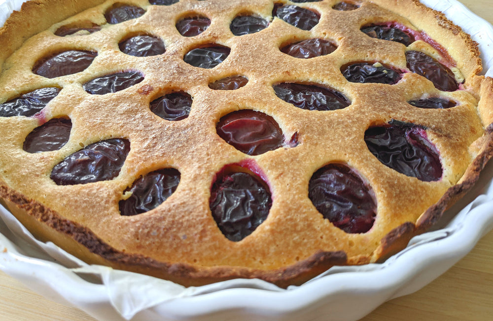 Tarte amandine aux prunes