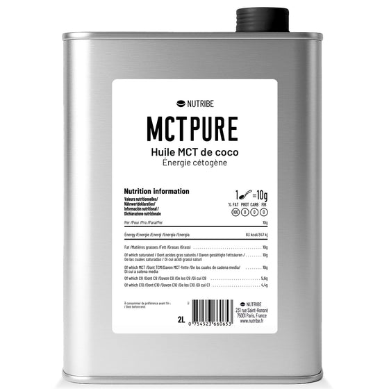 MCT Pure, huile C8 + C10